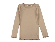 Wheat nougat rose t-shirt Reese rib lace